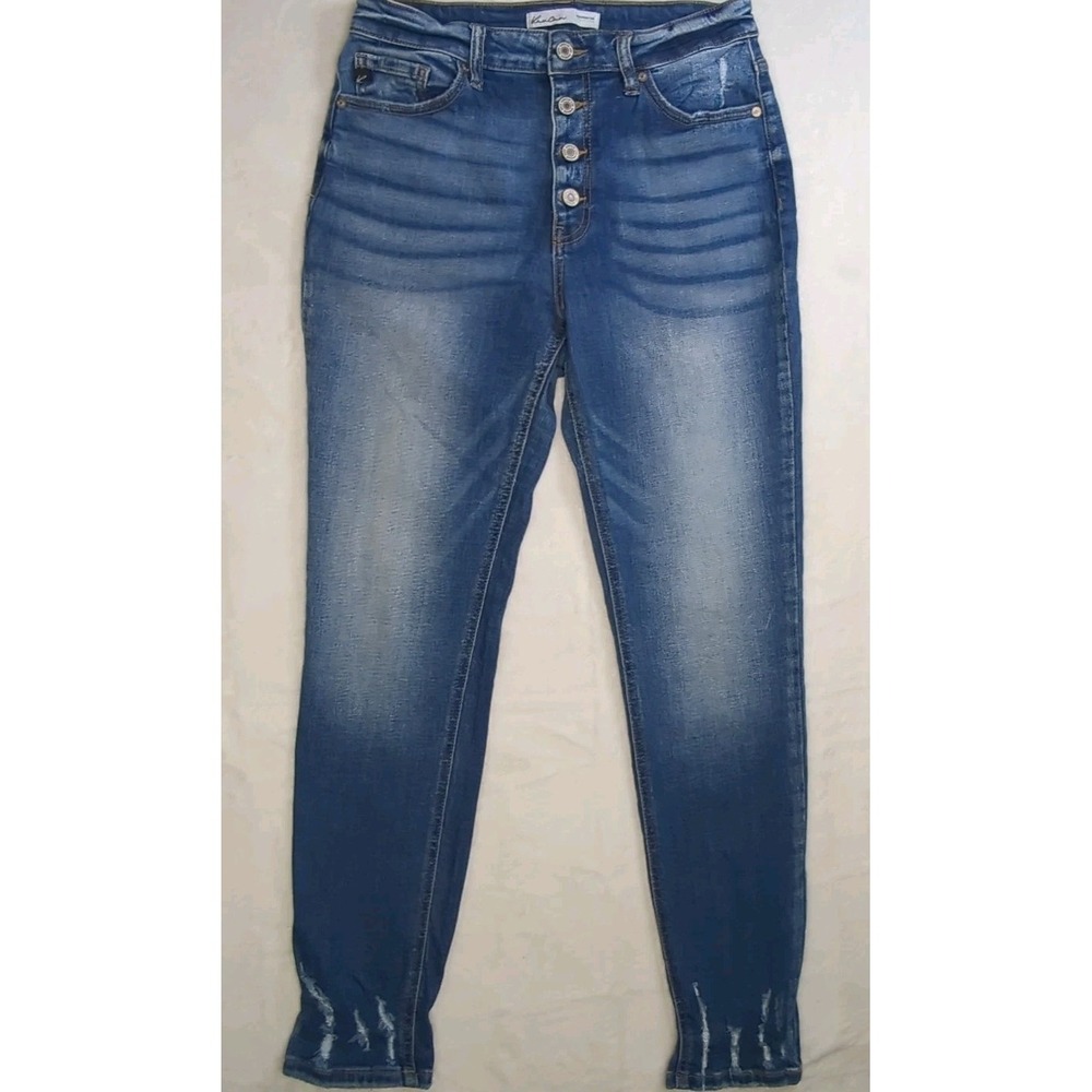 Kancan Maurice's Exclusive Jeans Distressed Stretch Sz 29 Skinny Leg Button Fly - Picture 3 of 14